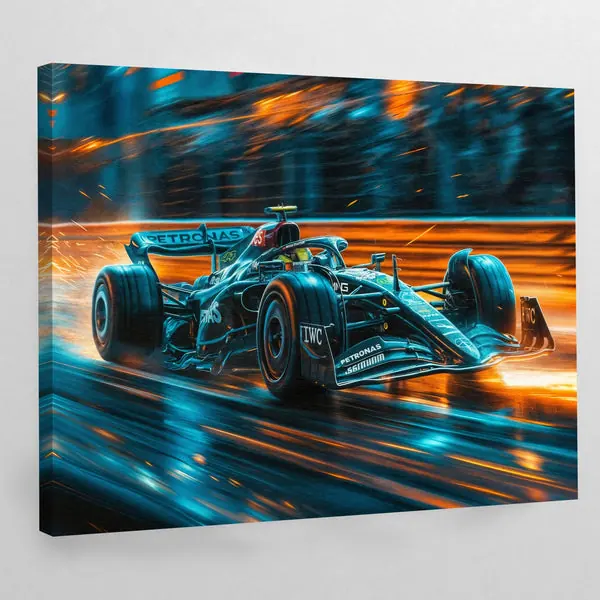 Tableau Voiture Mercedes Lewis Hamilton