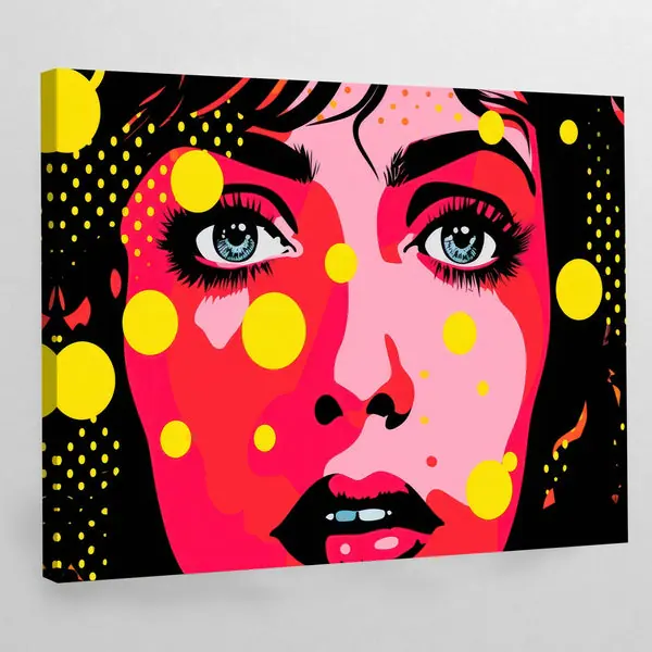 Tableau Moderne Visage Femme