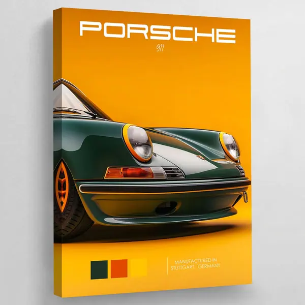 Tableau Porsche Vert 911