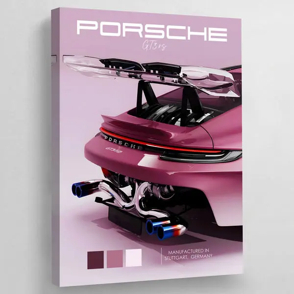 Tableau Porsche 911 Rose