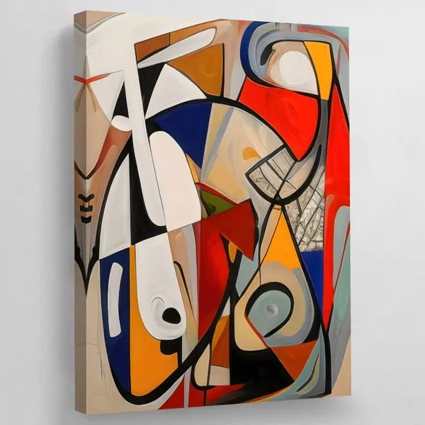 Tableau Abstrait Vintage — création ARTIMEK