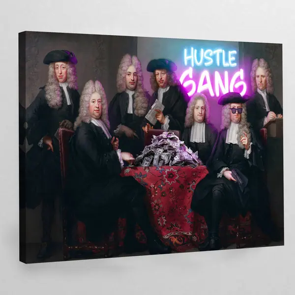 Tableau Moderne Hustle Gang