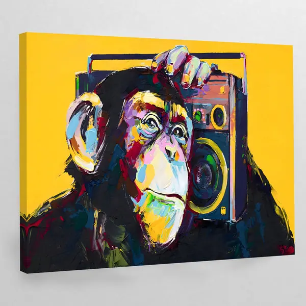 Tableau Singe Pop Art