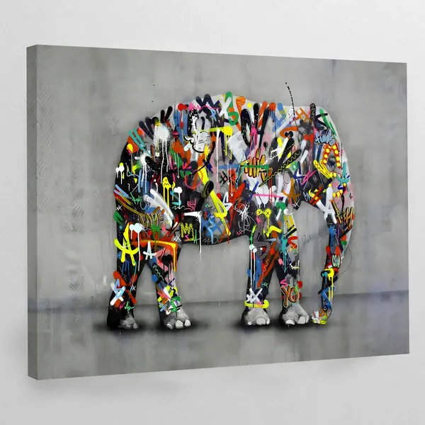 Tableau Elephant Street Art