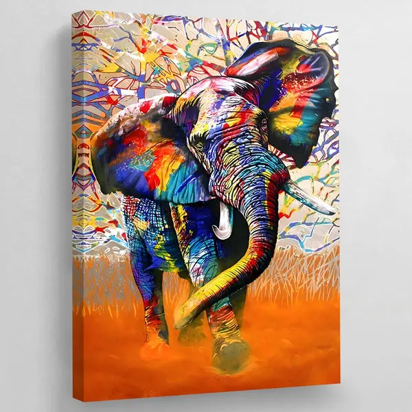 Tableau Elephant Couleur