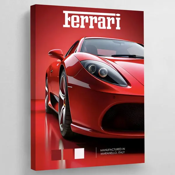 Tableau Ferrari Rouge