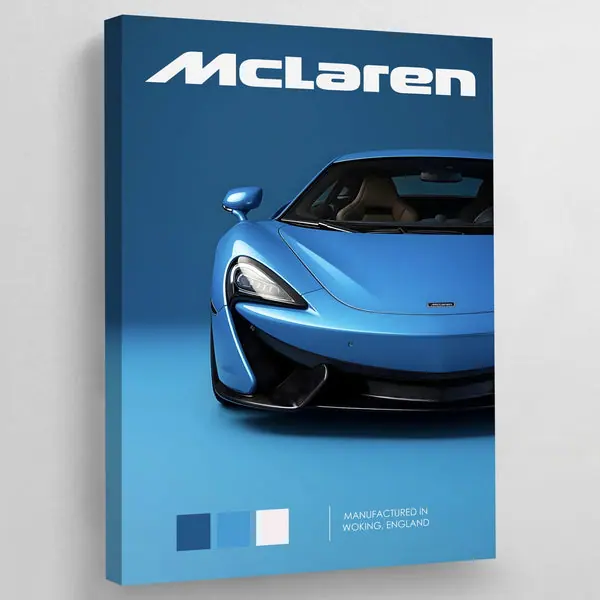 Tableau McLaren Bleu
