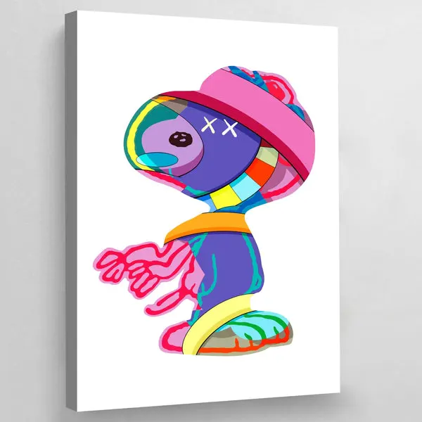 Tableau Kaws Snoopy