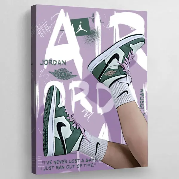 Tableau Nike Air Jordan Vert