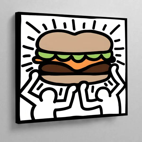 Tableau Keith Haring Burger