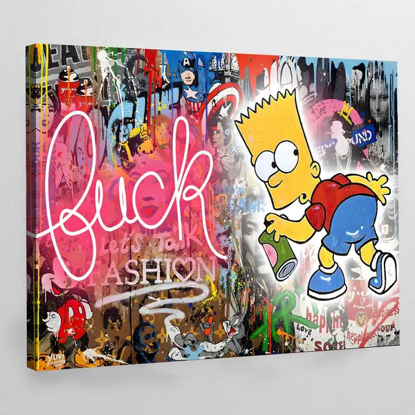 Tableau Pop Art Bart Simpson