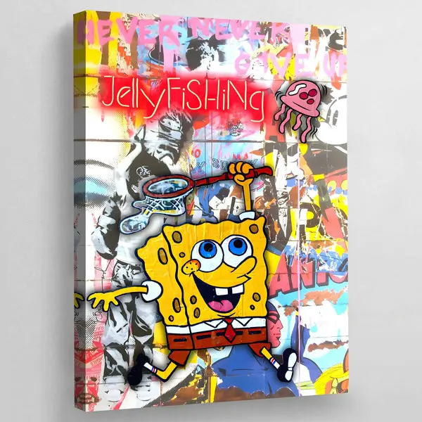 Tableau Pop Art Bob L'Éponge