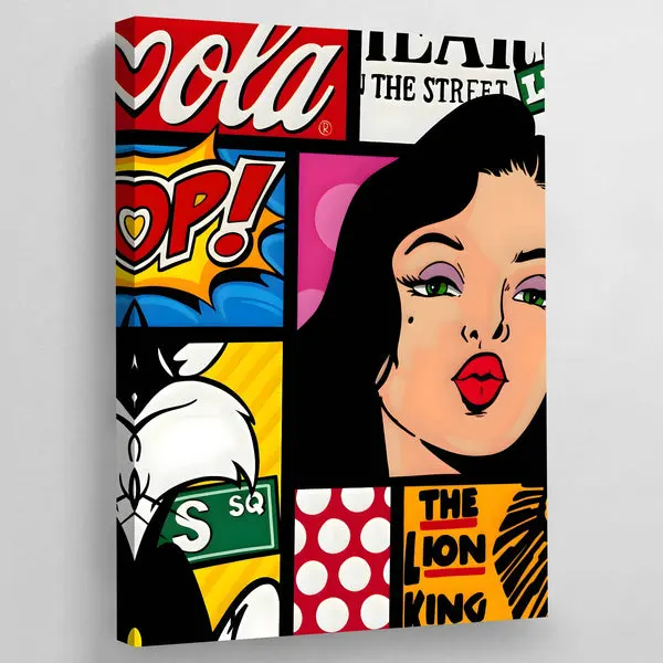 Tableau Pop Art Bande Dessinée