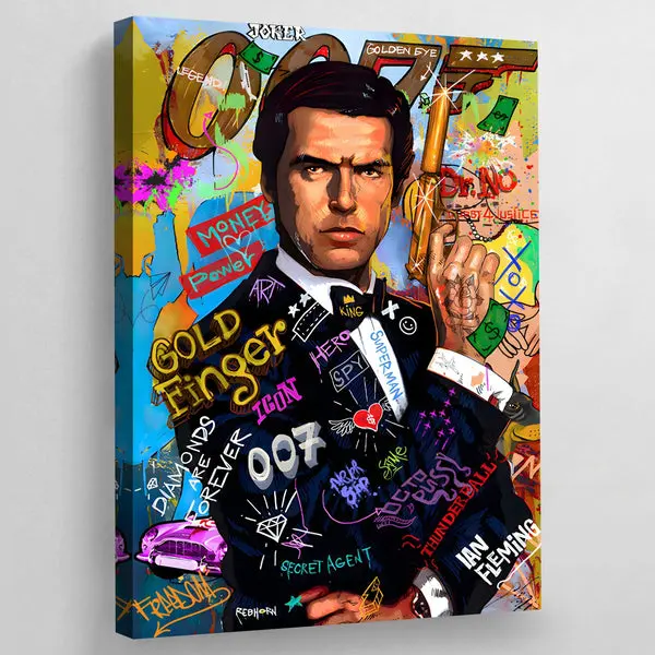 Tableau Pop Art James Bond