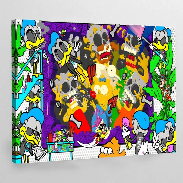 Tableau Pop Art Cartoons