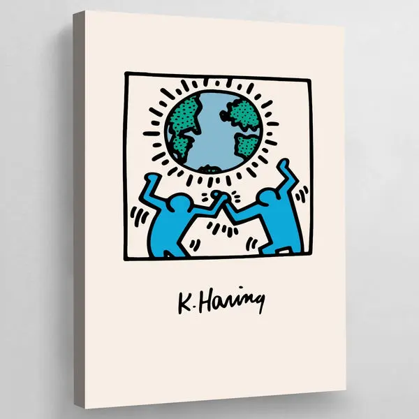 Tableau Pop Art Keith Haring World