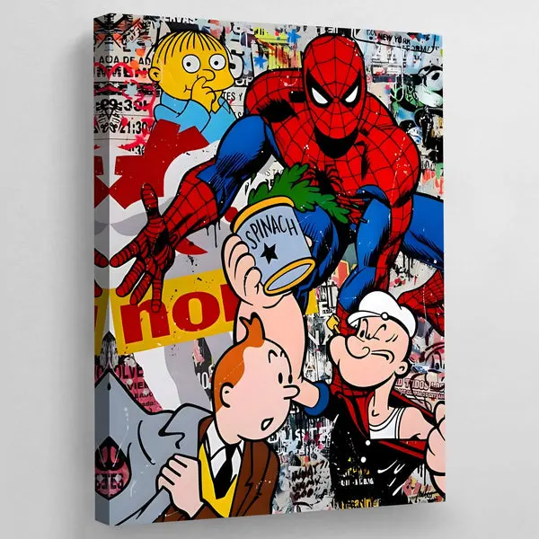 Tableau Pop Art Spider-Man
