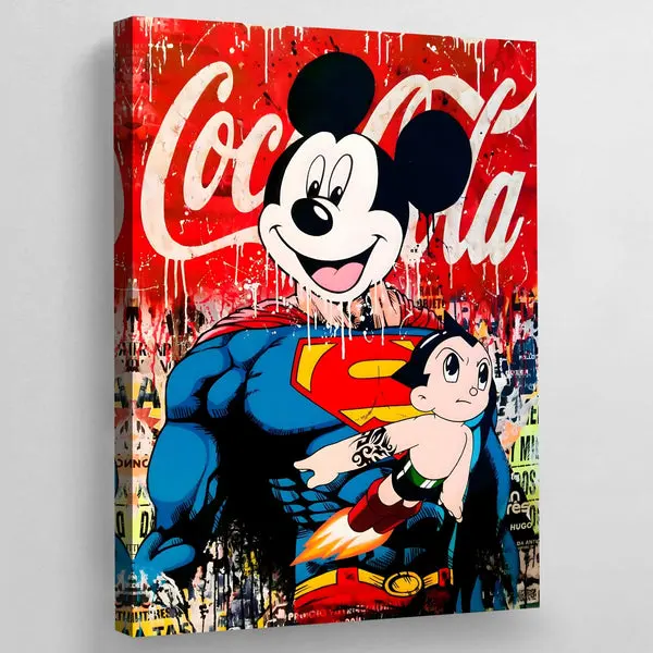 Tableau Mickey Superman