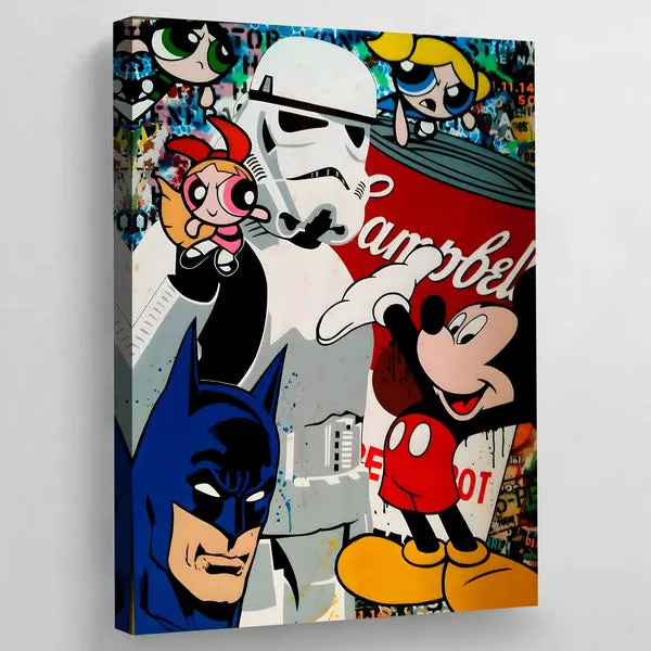Tableau Cartoons Pop Art